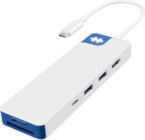 Targus HyperDrive Flex USB-C Dockingstation mit integriertem Kartenleser, 4K UHD, HDMI, USB-A und USB-C in Weiß - Bild 1