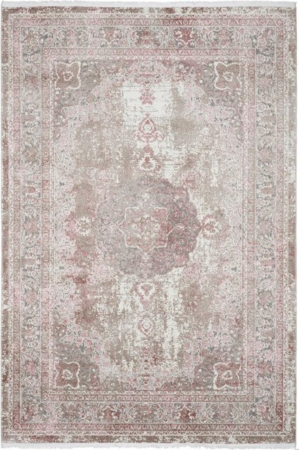 Mömax Webteppich Marcus in Rosa mit abstraktem Vintage-Design, Breite: 120 cm, Länge: 170 cm - Bild 1