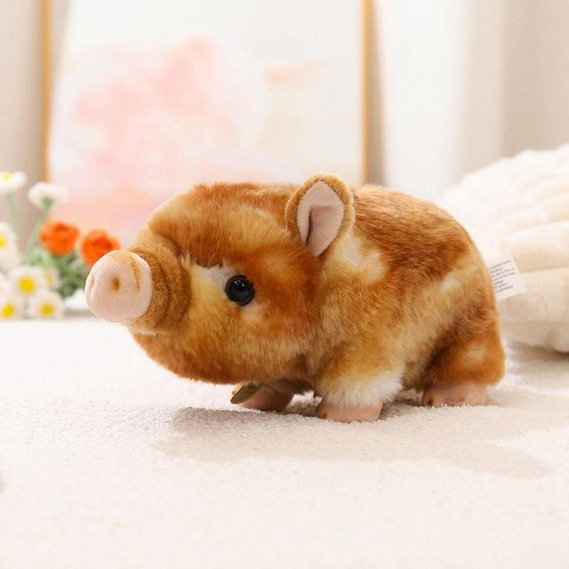 Yiran toy Schweinchen Plüschtier, 25cm, Braun - Bild 1