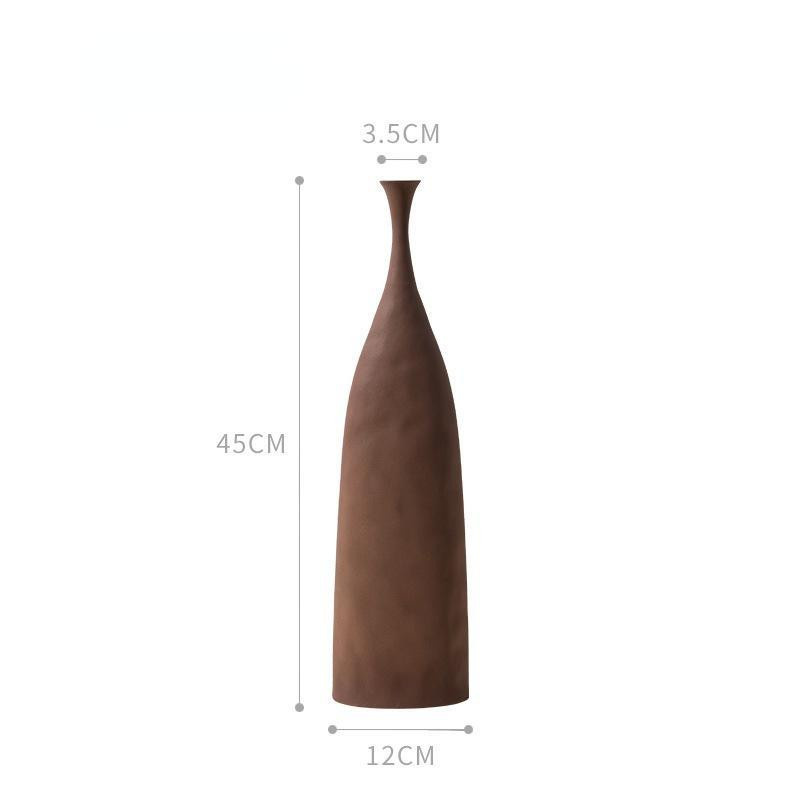Fanda Nordic Morandi Keramikvase in Weiß, handgefertigte unregelmäßige matte Vase für Dekoration - Bild 2