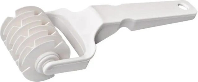 Yiran Furniture Gebäck-Gitterroller und Pizza-Cutter aus Kunststoff in Weiß - Bild 1
