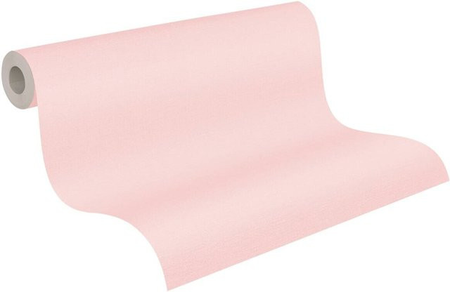 A.S. Création Vliestapete Uni Rosa, modern und matt, Breite: 53 cm, Höhe: 1005 cm - Bild 1