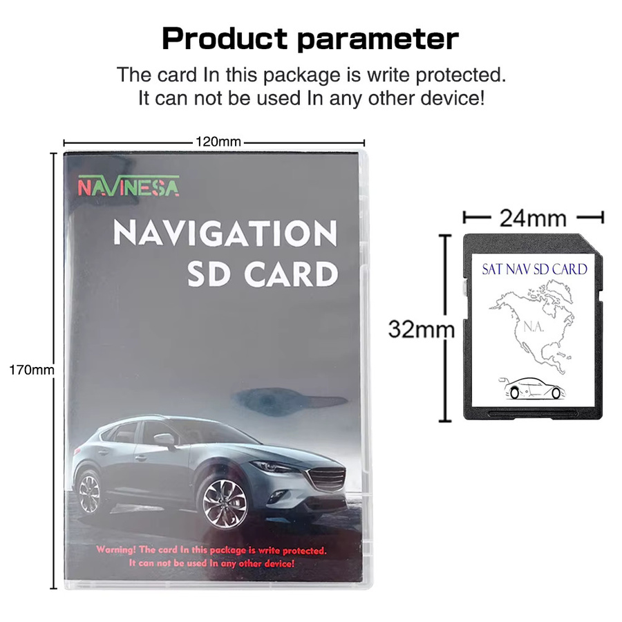 Navigations-SD-Karte 8 GB für Mazda 2 3 6 MX5 CX5 CX9 mit Südamerika-Karten für GPS Connect 1 - Bild 4