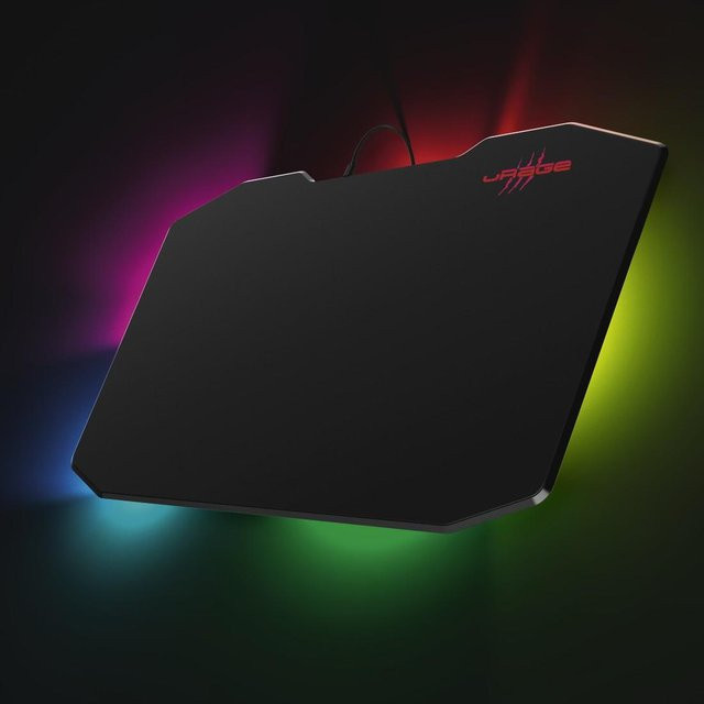 uRage Gaming-Mauspad RGB in Schwarz - Bild 1