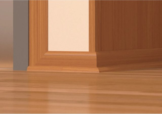 Döllken Profiles Viertelstab aus MDF in Weiß foliert, Länge: 2400 mm, Durchmesser: 12 mm - Bild 1