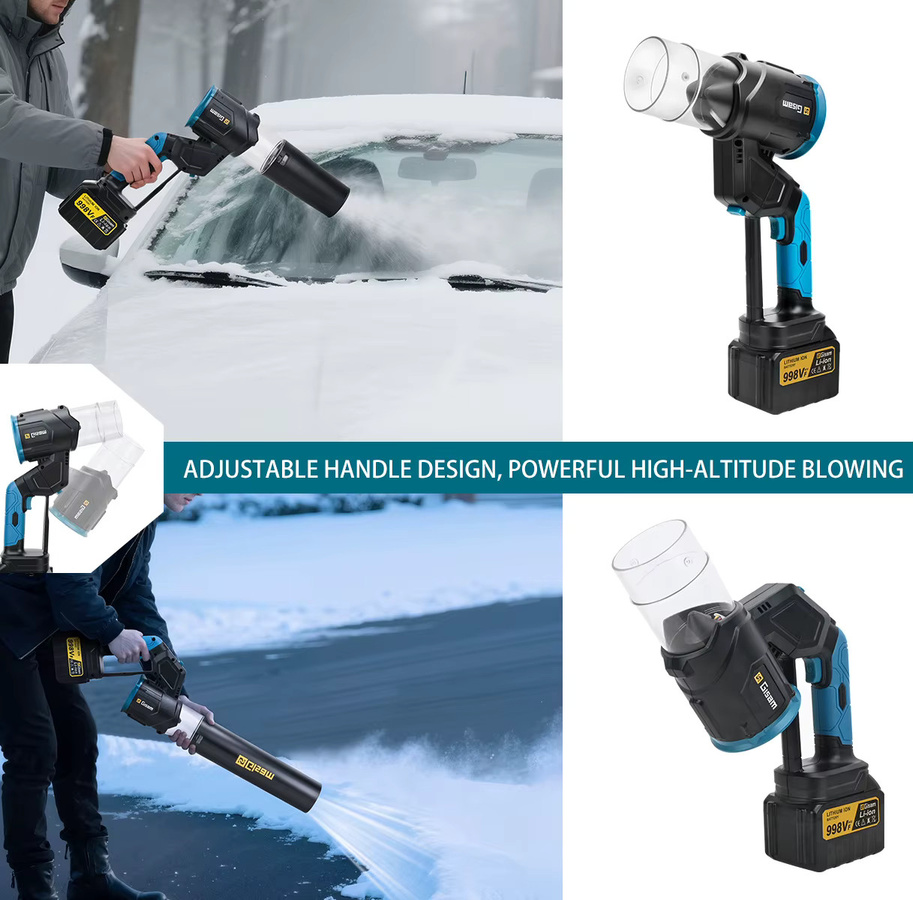 Gisam Elektrischer kabelloser Luftbläser Turbo-Jet-Ventilator in Schwarz für Makita 18V Akku mit 200m/s Luftgeschwindigkeit - Bild 3
