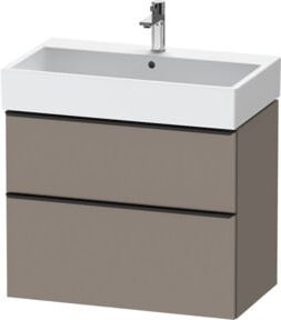 Duravit Waschtischunterschrank D-Neo Wandhängend in Weiß und Grau mit Schubladen, B/T/H: 78,4 x 44,2 x 62,5 cm - Bild 1
