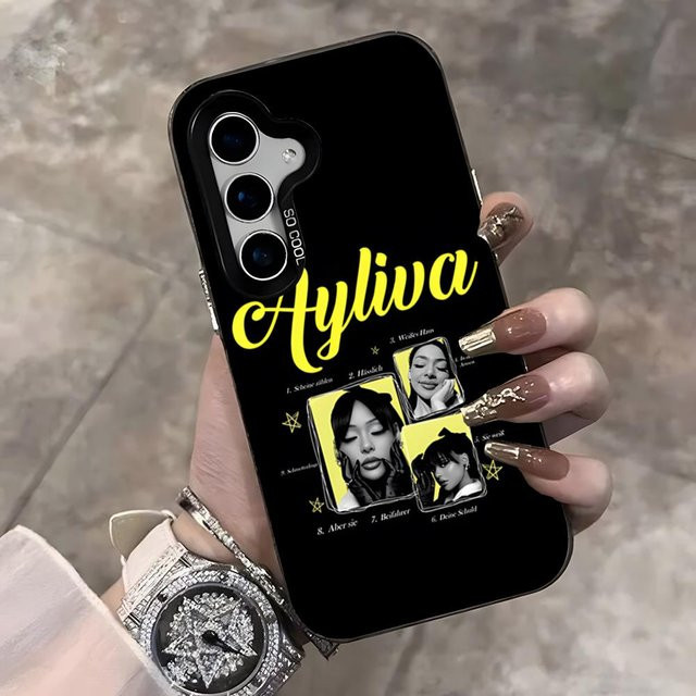 Ayliva Handyhülle für Samsung Galaxy S25 Ultra S24 S23 S22 S21 S20 Plus S20 Ultra A55 A54 in Silber - Bild 1