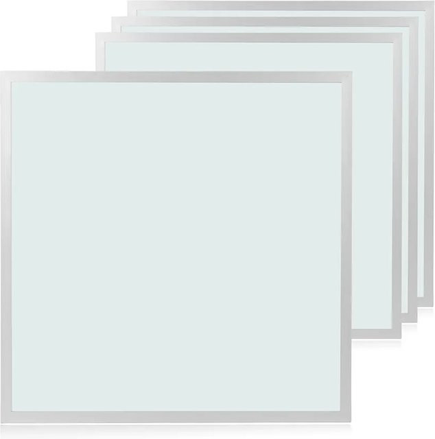 LUXULA 4er-Set LED Panel Backlit Einbauleuchte für Rasterdecken, Farbe: Weiß, B/T: 62 x 62 cm, 36W, 3600lm, 6000K Kaltweiß - Bild 1
