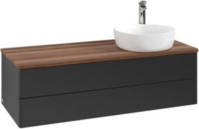 V&B Waschtischunterschrank Antao ohne Frontstruktur, wandhängend, Weiss lackiert, B/T/H: 120 x 36 x 50 cm - Bild 1