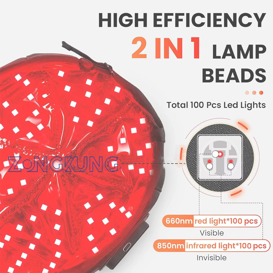ZONGKUNG Rotlichtkappe für Haarwuchs, Unisex - Bild 6