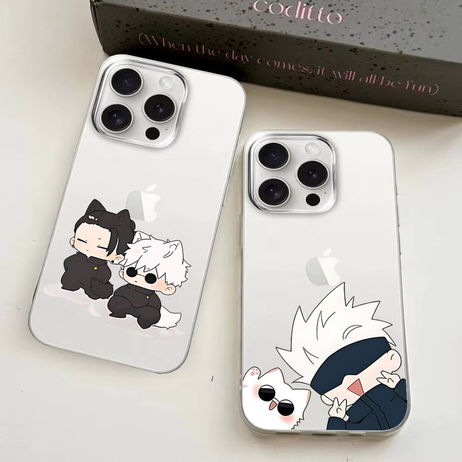 Niedrige Anime Jujutsu Kaisen Handyhülle für Apple iPhone 17 16 15 14 13 12 11 Pro Max Plus Transparent - Bild 2