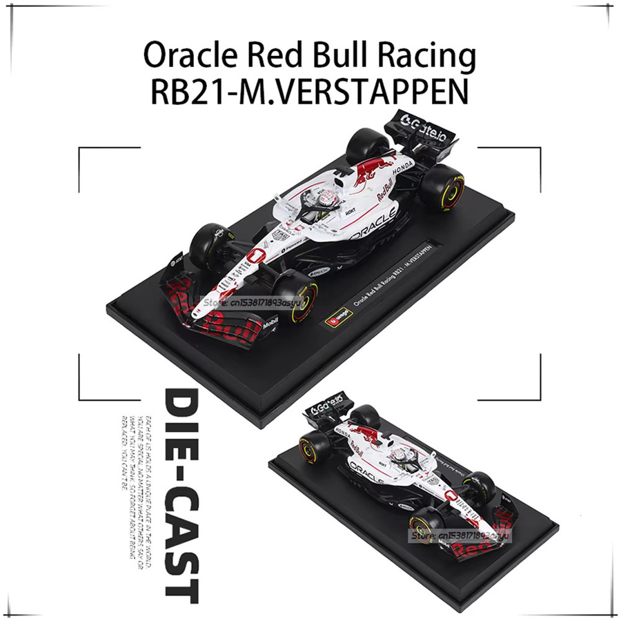Bburago Red Bull Racing RB21 Grand Prix, Automodell, 1:18, Weiß, ab 14 Jahren - Bild 4