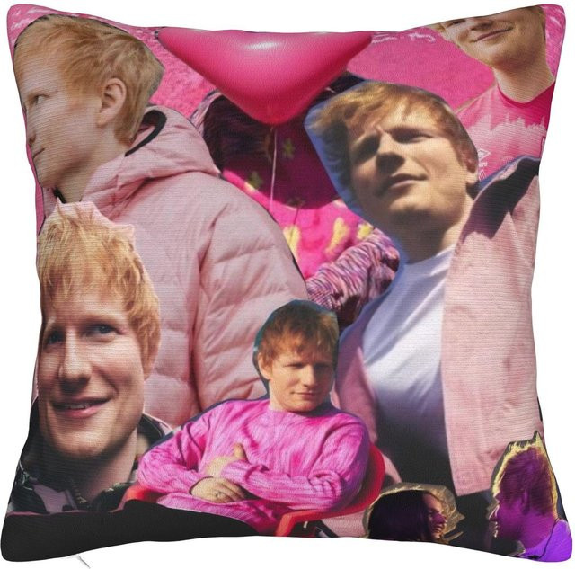 Dekorative Kissenhülle Ed Sheeran Loop Tour 2026 Merch von Colorbobble Home in Pink, B/B: 45,72 x 45,72 cm - Bild 1