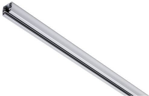 Paulmann URail Hochvolt-Schienensystem Schiene aus Metall in Chrom Matt, B: 1,8 cm, H: 2,1 cm, L: 150 cm - Bild 1
