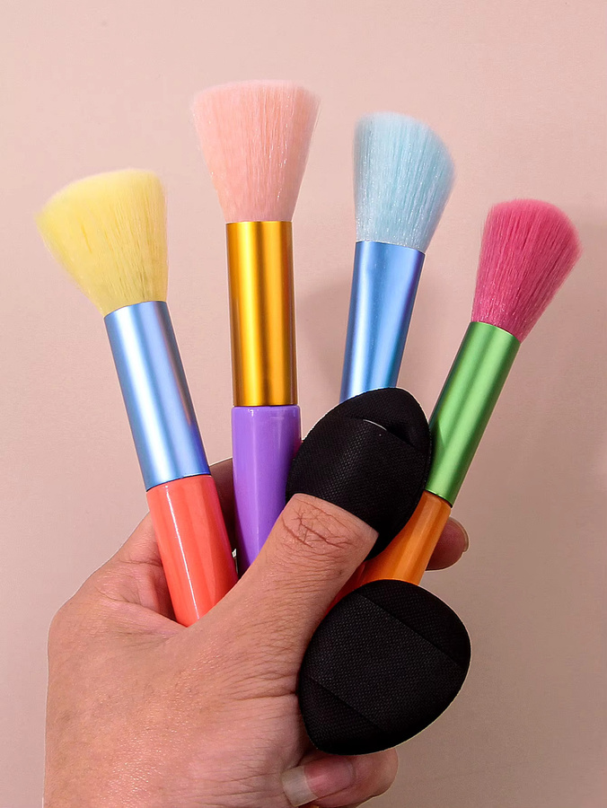 KOSSHOW Make-up-Pinsel-Set mit Puder-Schwämmen, 19-teilig, Unisex - Bild 2
