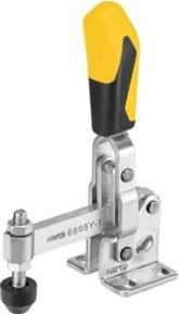 AMF Senkrechtspanner Nr. 6800NI Größe 0 mit waagrechtem Fuß aus Edelstahl in Silber - Bild 1