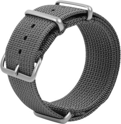 Zenzone Uhrenarmband Nylon, grau, 18mm, Unisex - Bild 1