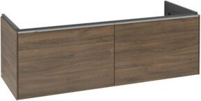 Villeroy & Boch Waschtischunterschrank Subway 3.0 in Eiche Braun, Wandmontage mit integrierter LED-Beleuchtung, B/T/H: 127,2 x 42,9 x 47,8 cm - Bild 1