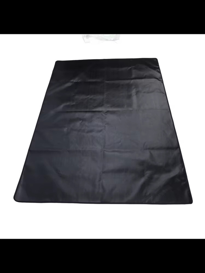 ZJCHAO Feuerfeste Grillmatte in Schwarz, ölbeständige und wasserdichte Grillunterlage für Outdoor-Grills und Feuerstellen, Breite: 193 cm, Tiefe: 132 cm - Bild 4