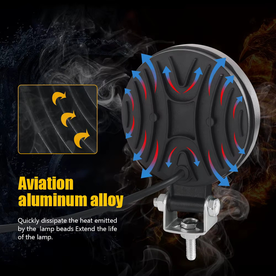 KALADA LED Arbeitslicht Mini Scheinwerfer für Auto, LKW, Offroad und Traktor, Schwarz - Bild 1
