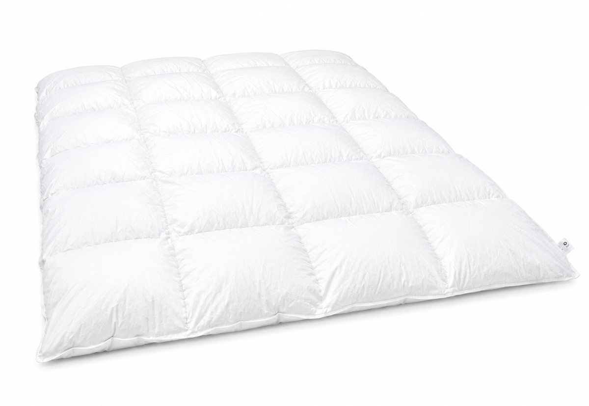 Betten Hofmann Winter Daunenbett mit 8cm Hochsteg aus 100 % neuen Daunen, B/H: 135 x 200 cm, Weiß - Bild 1