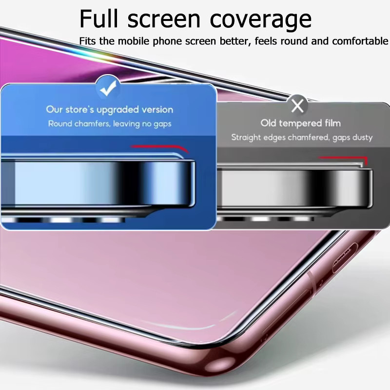 Gehärtetes Glas Display Schutz für Realme P1 P3 Pro P3x V60 Pro V50s C73 C71 C75 C75x C63 C61 C65 C67 C55 C35 C33 in Transparent - Bild 5