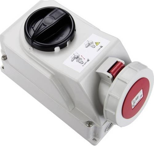 SIROX CEE Wandsteckdose 16A IP67 bündig montierbar in Weiß - Bild 1