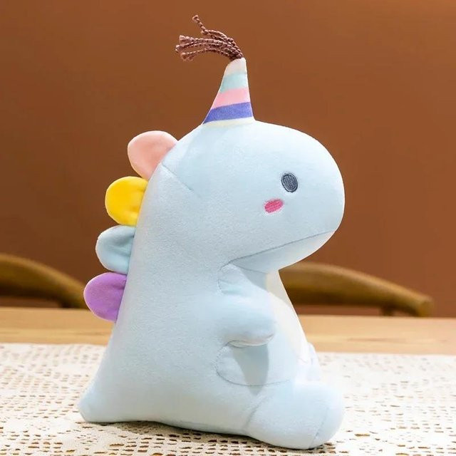 Einhorn-Puppe, Kuscheltier, Plüsch / Textil, Blau - Bild 1