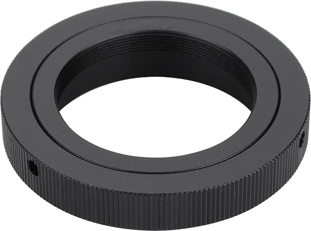 DIYelecs T2 Adapterring T-Mount auf EOS für Spiegelobjektive und Teleskope, Schwarz - Bild 1