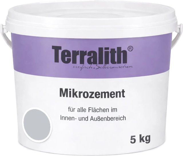 Terralith Mikrozement Fix & Fertig LFC0371 Hellgrau 5kg Fein für 3,5qm - Bild 1