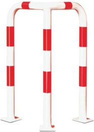 Black Bull EckRamm Barrier Tape in Weiß und Rot, B/T/H: 120 x 60 x 60 cm - Bild 1