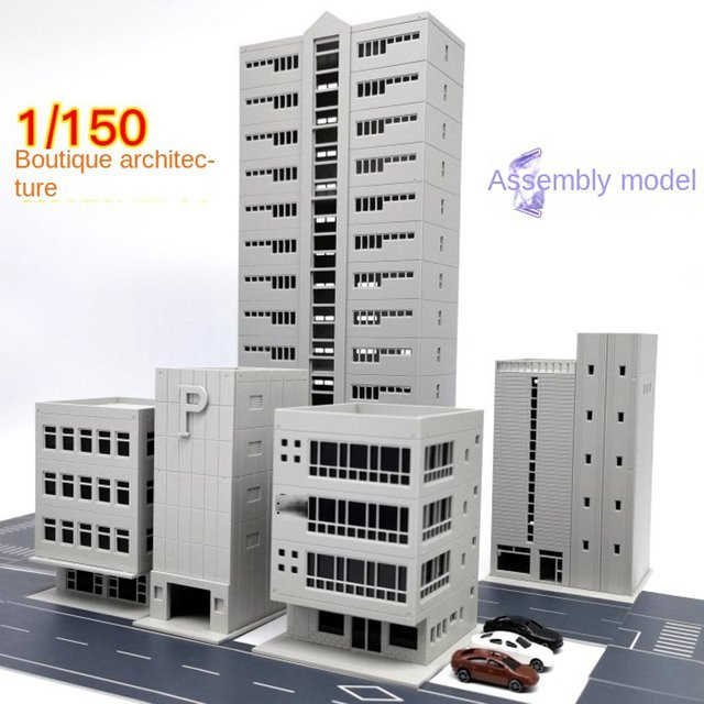 MDWD Building Model Sand Table Building Plastic Assembly House 1/150 ab 14 Jahren - Bild 1