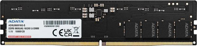 ADATA DDR5 Arbeitsspeicher Speichermodul 16 GB 5600 MHz Schwarz - Bild 1