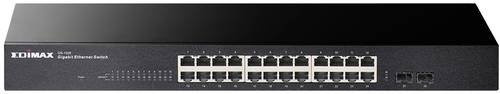 EDIMAX GS-1026 V3 Netzwerk Switch mit 24 + 2 Ports 10/100/1000MBit/s in Schwarz - Bild 1
