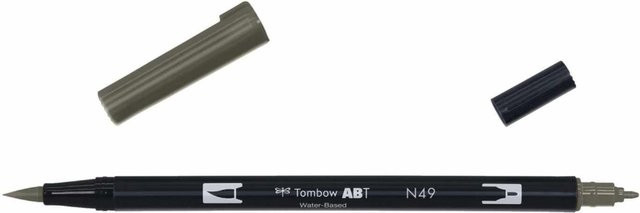Tombow ABT Dual Brush Pen Warm Gray 8 N49 in Grau - Bild 1