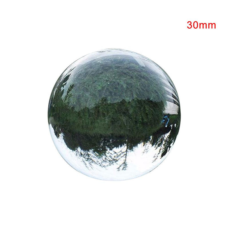 Transparente Kristallkugel aus Glas von Our Sweet Home, runde Glasdekoration in Weiß, Durchmesser: 30 mm - Bild 2