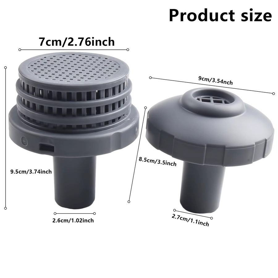 Intex Pool Einlass Düse Adapter Set Grau 32 mm und 1,25 Zoll Ersatz Kit - Bild 4