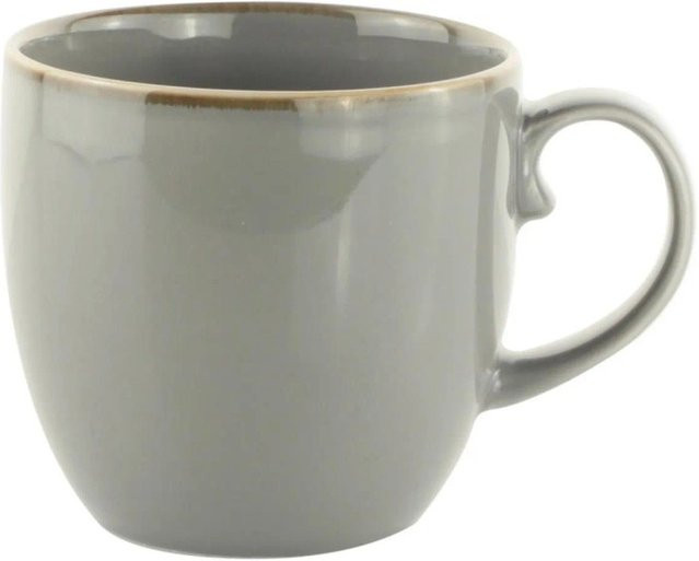 Mömax Kaffeebecher Capri aus Porzellan in Grau mit 520 ml - Bild 1