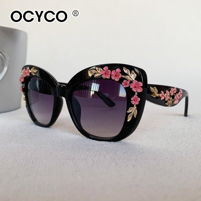 OCYCO Cat Eye Sonnenbrille, Vollrand, Kunststoff, Schwarz, Damen - Bild 1