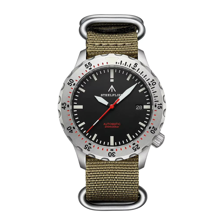 STEELFLIER Armbanduhr, Automatik, Edelstahl, Schwarz, Herren - Bild 6