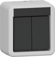 Gira Wippschalter Serie WG Aufputz Grau IP44 - Bild 1