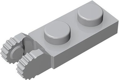 JIAJIALE 1x2 Scharnierplatte Bausteine Teile, 10-teiliges Set, Grau - Bild 1