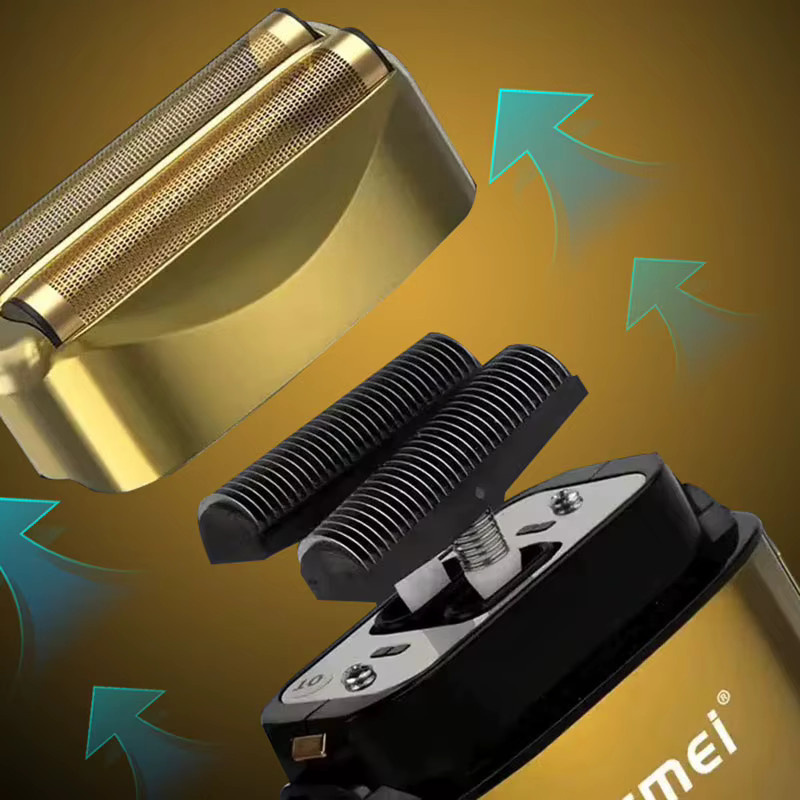 Kemei KM-TX10 Salon-Rasierer Original Ersatzklinge in Gold - Bild 2