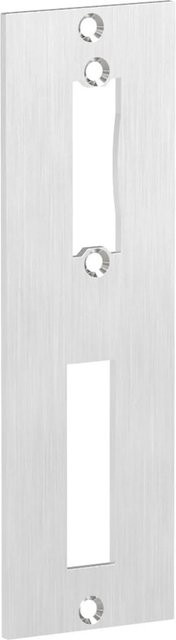 FeNau Schließblech aus Edelstahl V2A in Silber, gebürstet, B/H/T: 172 x 53 x 3,0 mm für 72 mm Abstand - Bild 1