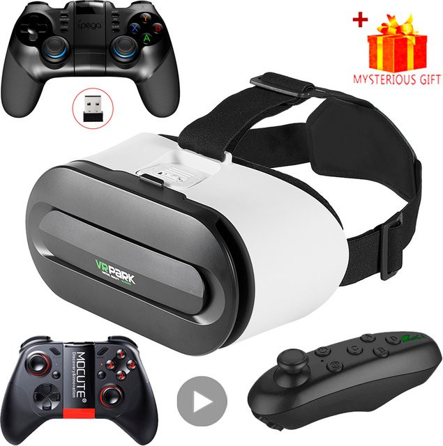 AyeBeau VR-Brille Virtual Reality 3D Headset für Smartphones in Weiß - Bild 1