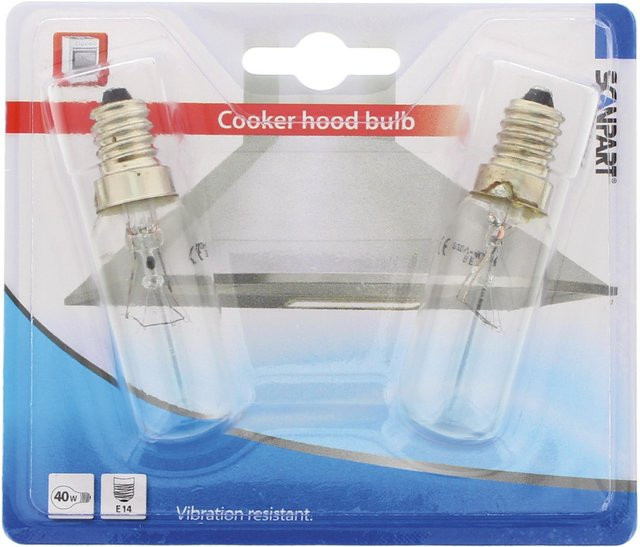 SCANPART Dunsthaubenlampe 40 W, 2 Stück, transparent - Bild 1