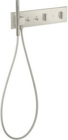 Hansgrohe Fertigset ShowerComposition UP-THM mit 2 Verbrauchern in Edelstahl-Optik und Silber - Bild 1