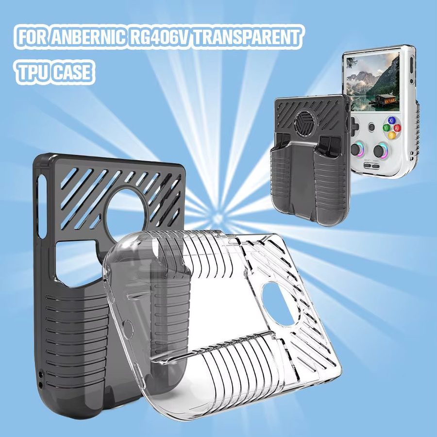 Anbernic RG406V Schutzhülle aus transparentem TPU Soft Shell Cover zum Schutz vor Kratzern und Stürzen - Bild 2