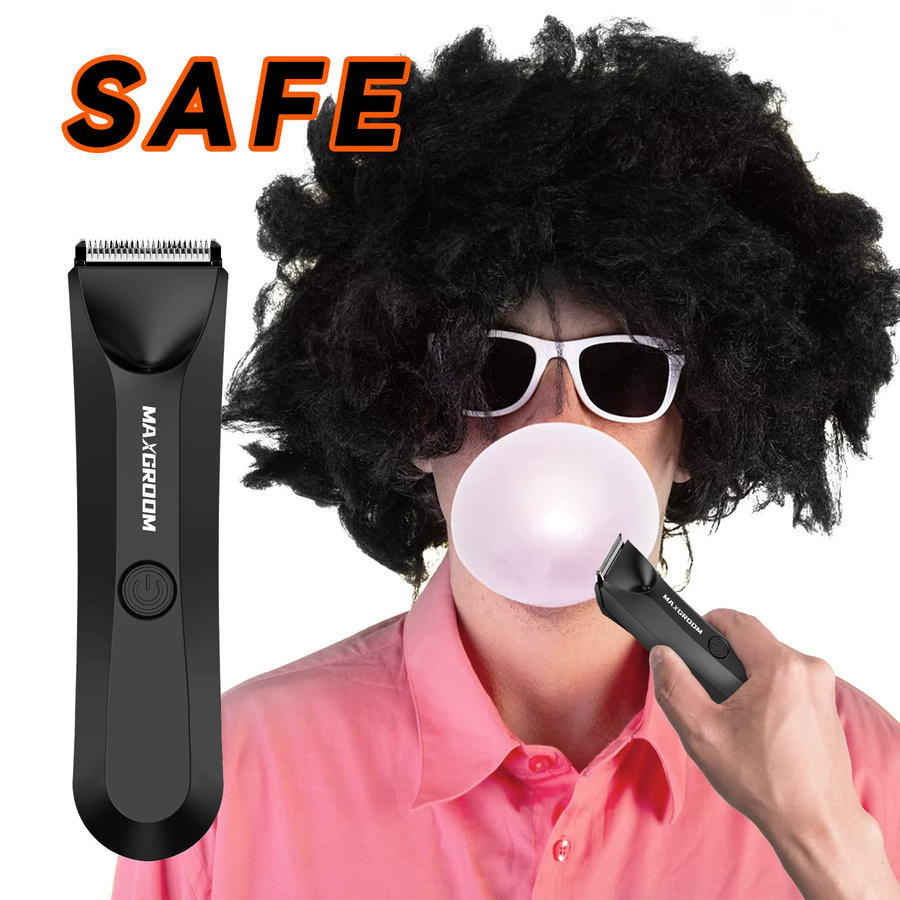 MAXGROOM Körperhaarschneider für Herren, Schwarz, mit Keramikklinge - Bild 4